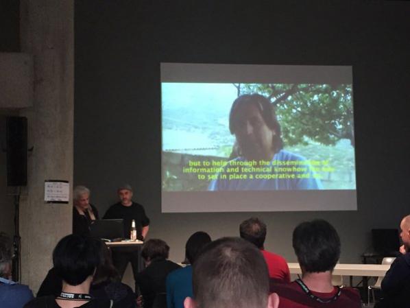 George Klissiaris and Ilias Marmaras presenting 